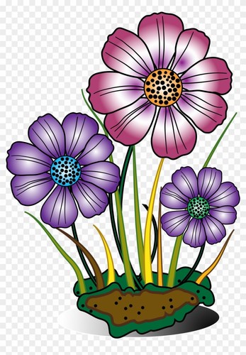 Flower bloom art design - in,